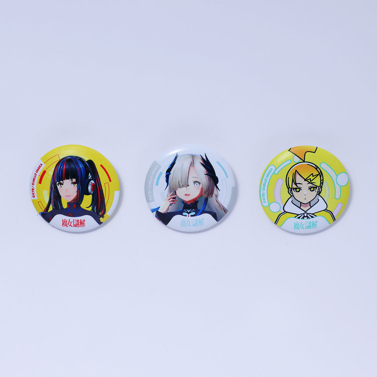 フェスキメ 缶バッジ KAMITSUBAKI STUDIO×HELLO OSAKA】クッション缶