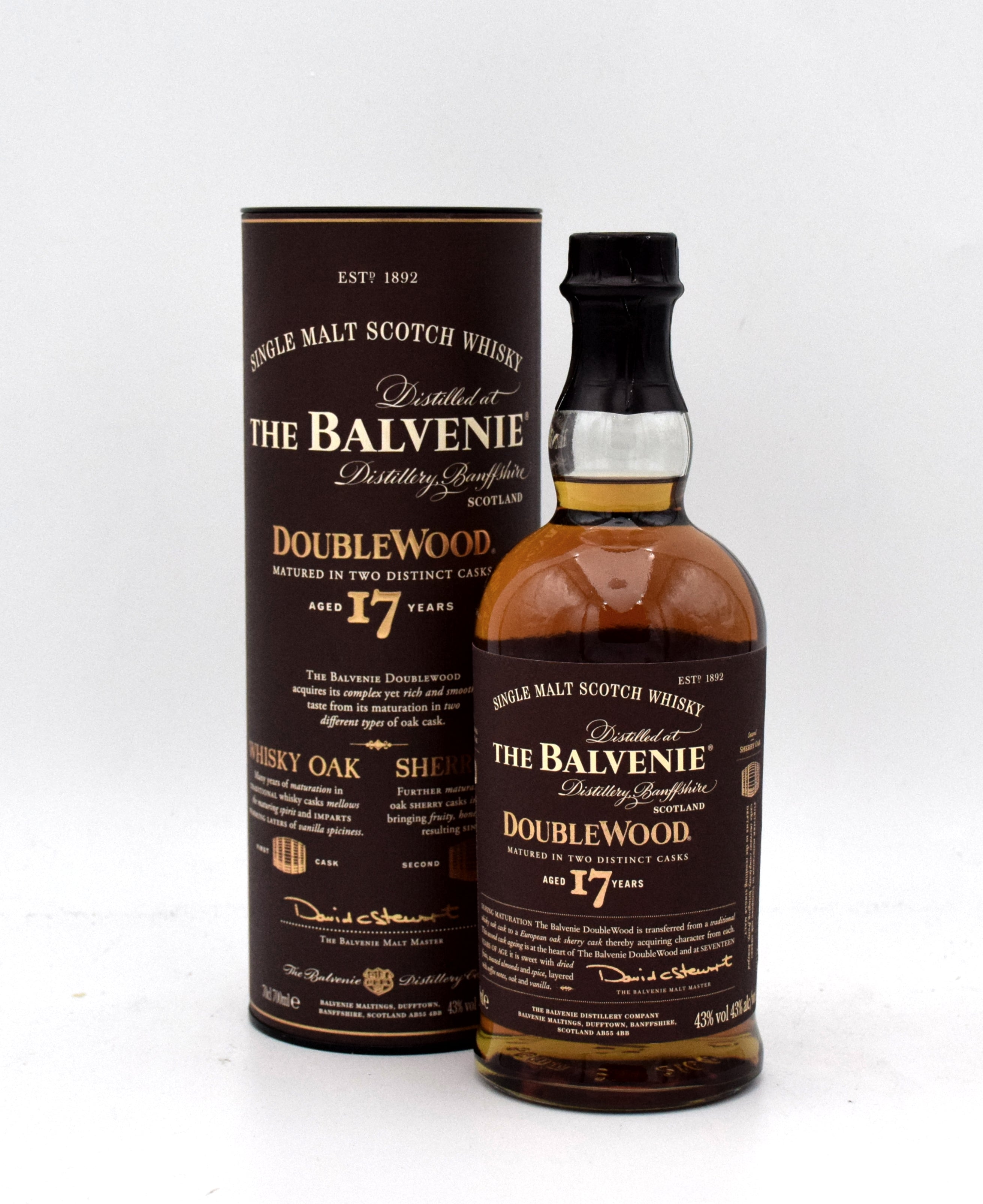 Balvenie Doublewood 17 Year Single Malt Scotch Whisky – FineLiquors