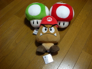 ぬいぐるみ - スーパーマリオ64DS クリボー＆キノコぬいぐるみ: fjiブログ