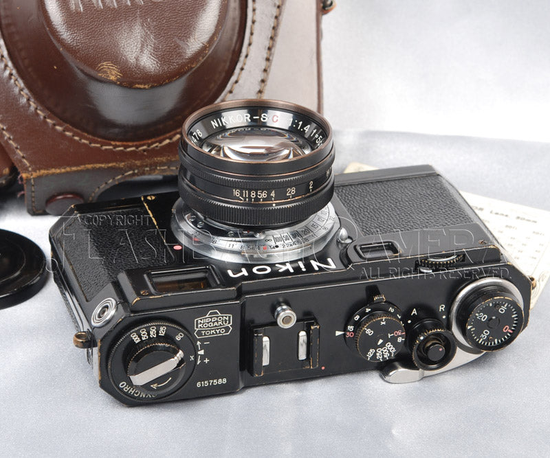 完動品 美品】Nikon S2 後期 ブラックダイヤル NIKKOR-H F2 完動品 美