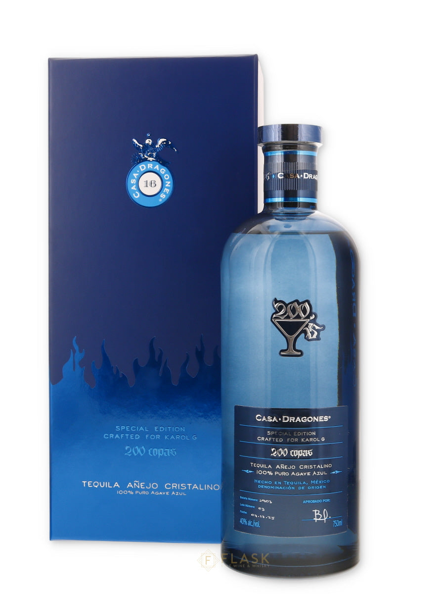 Buy Casa Dragones Tequila Cristalino 200 Copas Karol G Edition | Flask