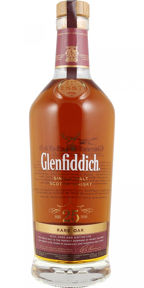 Buy Glenfiddich Rare Oak 25 Year Old Single Malt | Flask Wines