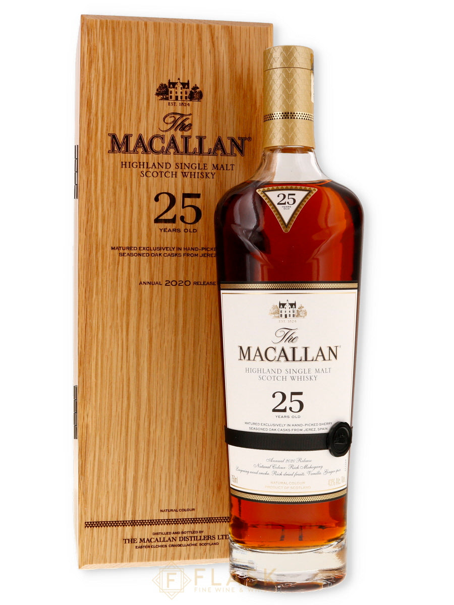 Buy Macallan 25 Year Old Sherry Oak 2020 Release | Flask Wines