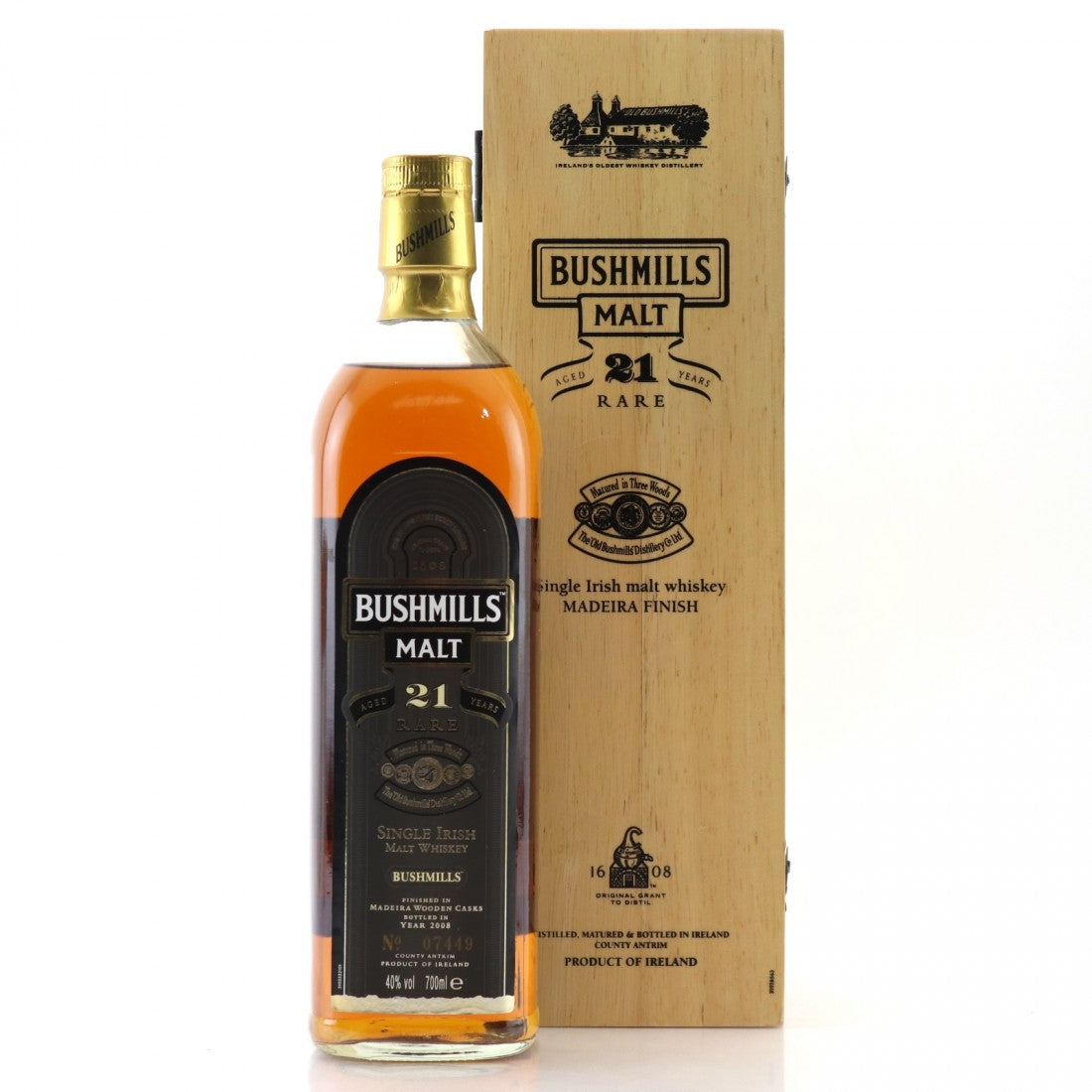 ゆ*り様 30年前に購入Bushmills 21年モノMadeira Finis