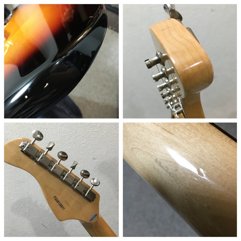 FERNANDES LE-1Z ストラトタイプ ゴールドパーツ仕様 サンバースト