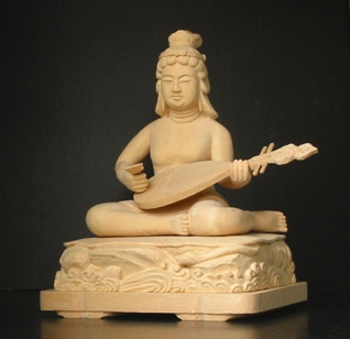 裸弁天様座像FRP造形人形。