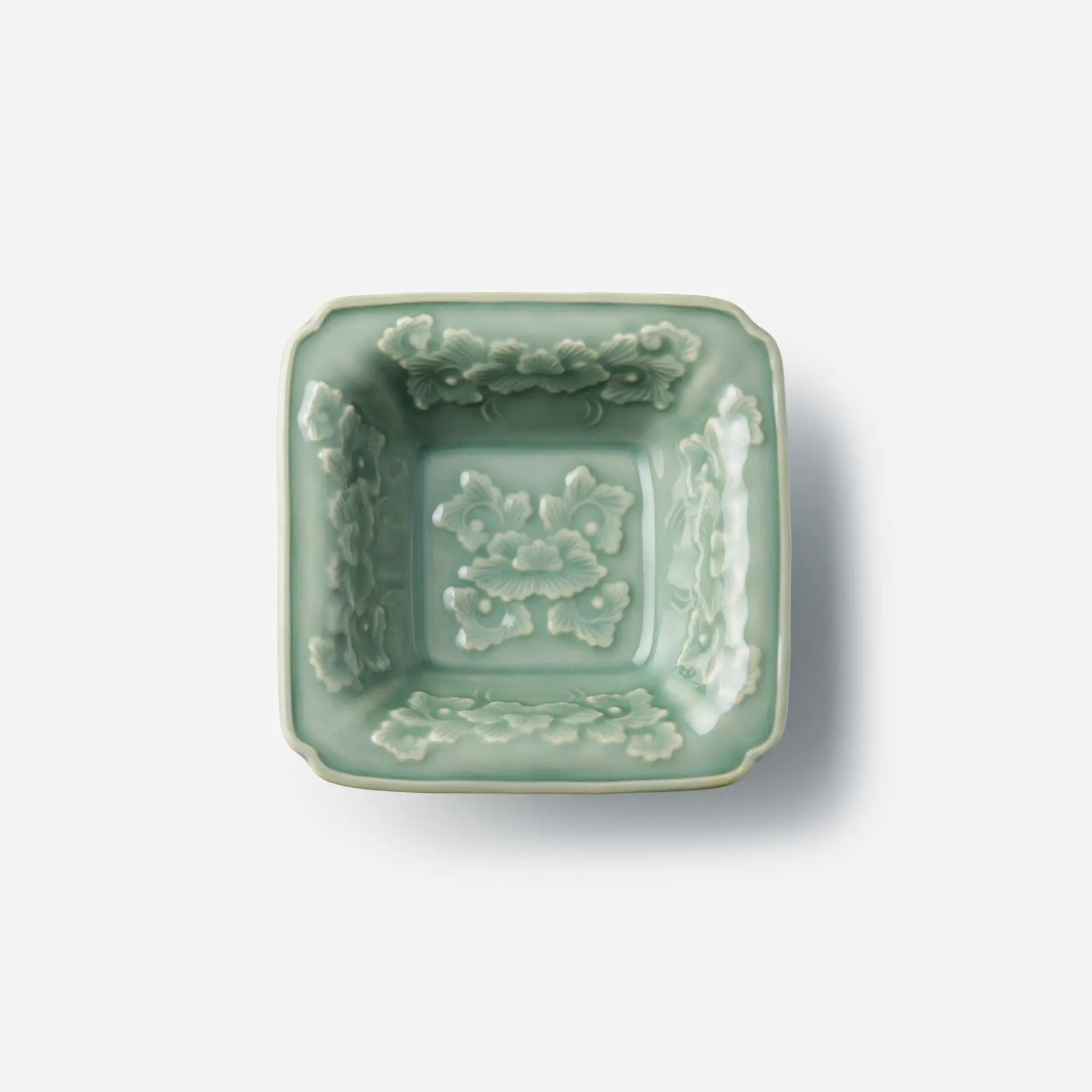 希少な高麗青磁(霧箱付き) 四方山 希少な高麗青磁(霧箱付き) 四方山