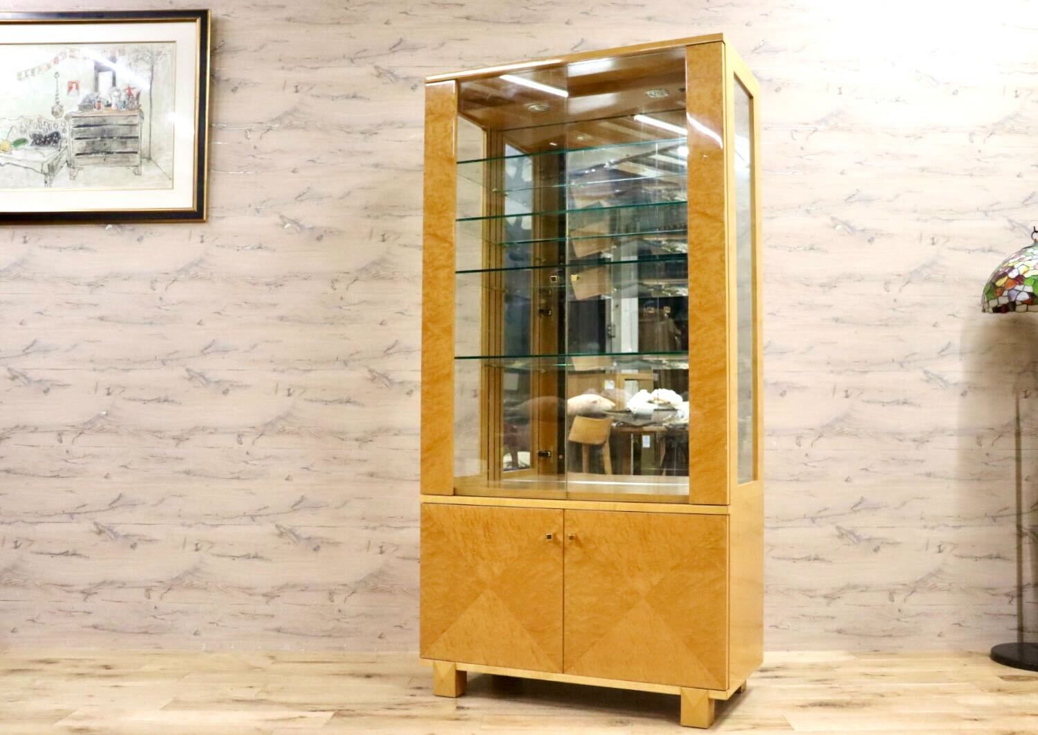 大塚家具 ガラス キュリオケース ショーケース ディスプレイケース
