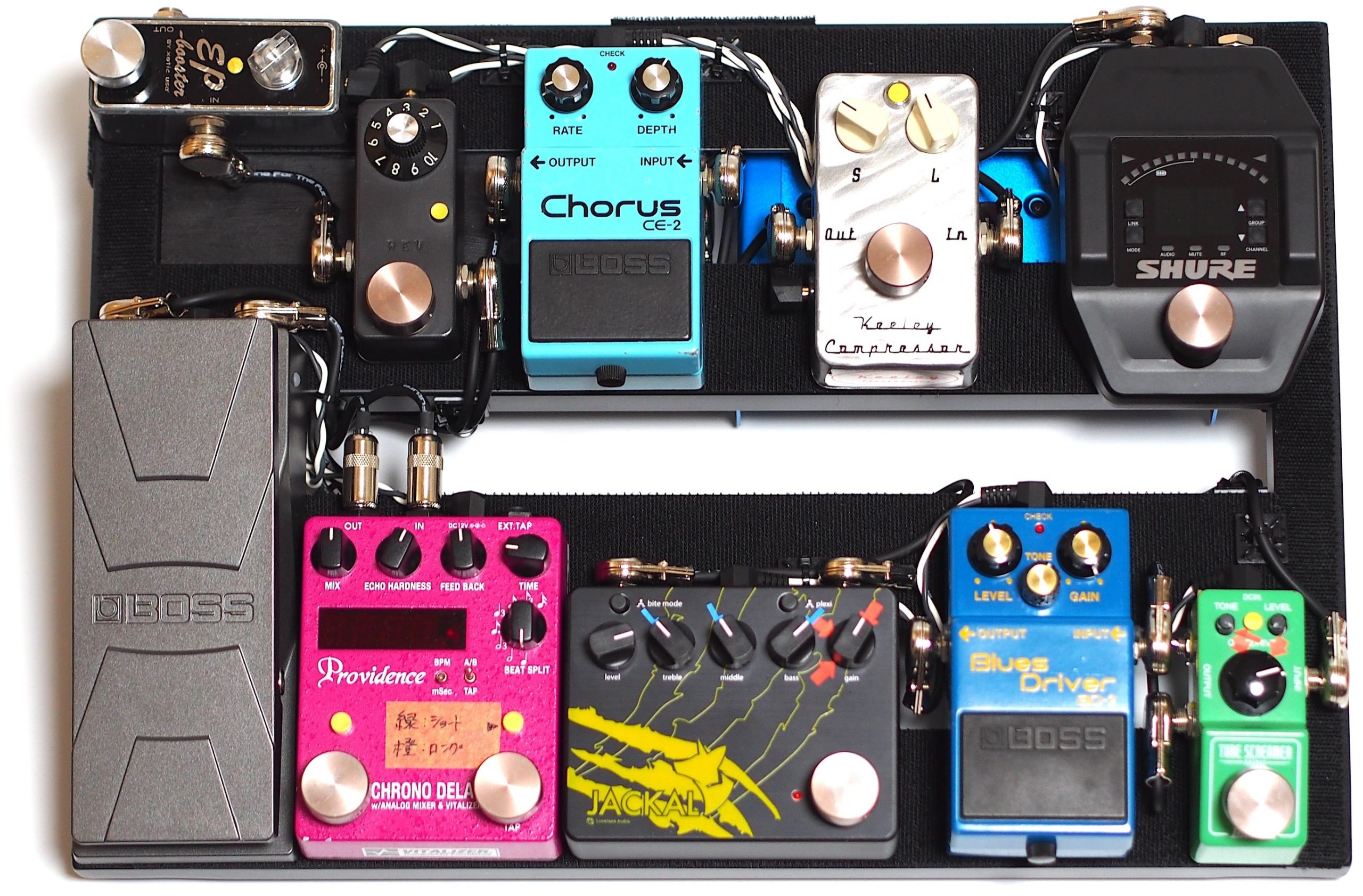 Pedaltrain】Classic JR 【エフェクターボード】 最近の製作例、入換編