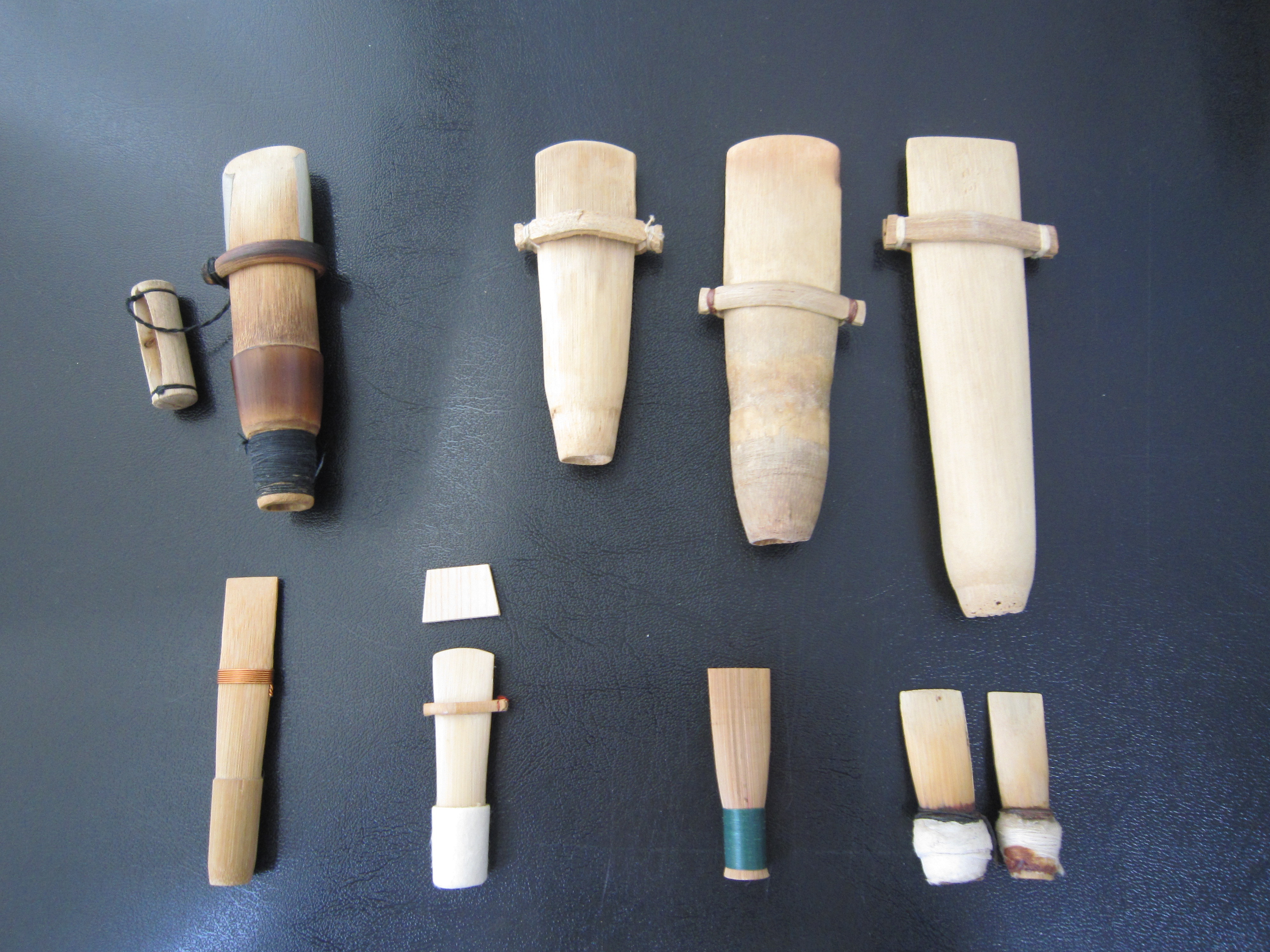 篳篥の仲間たちのリード 勢ぞろい ～ヨシの種類が違う？！～ | 篳篥