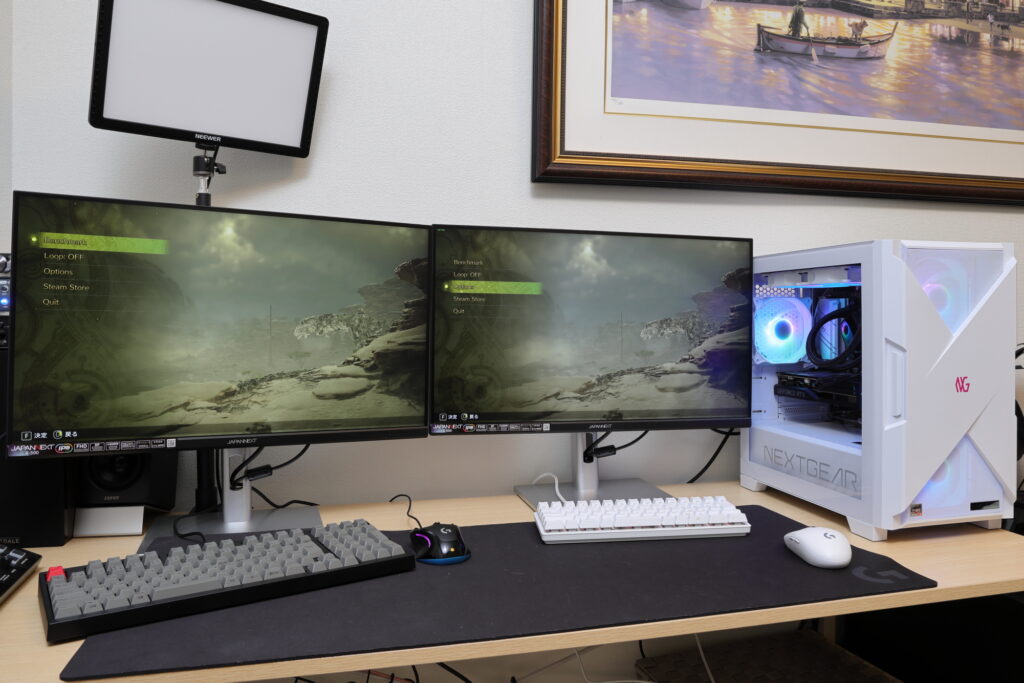 激安ゲーミングPCフルセット】 RTX2070搭載モンハンワイルズ中画質