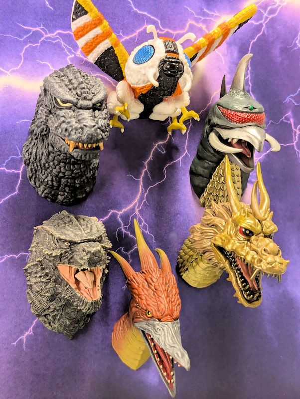一番くじ ゴジラVSコング F賞 モンスターヘッドマグネット 全8種セット 一
