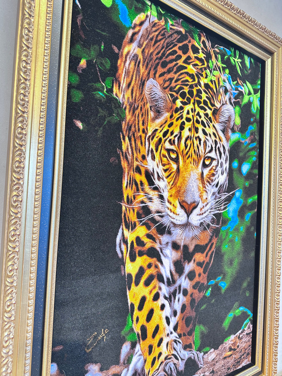 ペルシャ絨毯 絵画絨毯 手織り タペストリー 横495✖️縦675