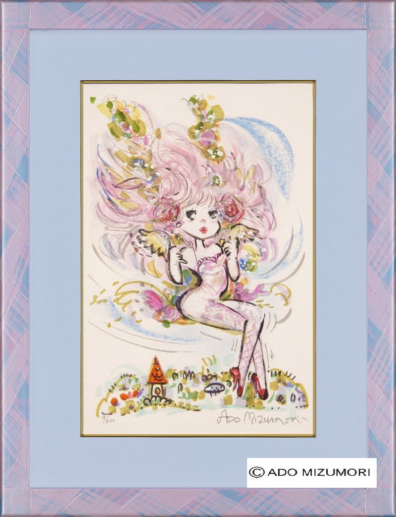 水森亜土 絵画 Angel Eyes 版画（アーカイバル） – 芸術百貨店