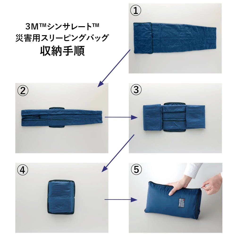 3Mシンサレート災害用スリーピングバッグ(寝袋)(安眠サポート3点セット