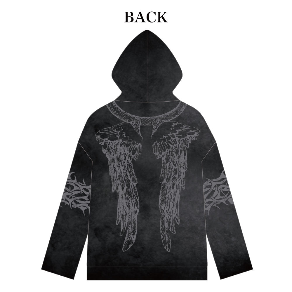 LONG HOODIE（BLACK） – HYDE ONLINE STORE