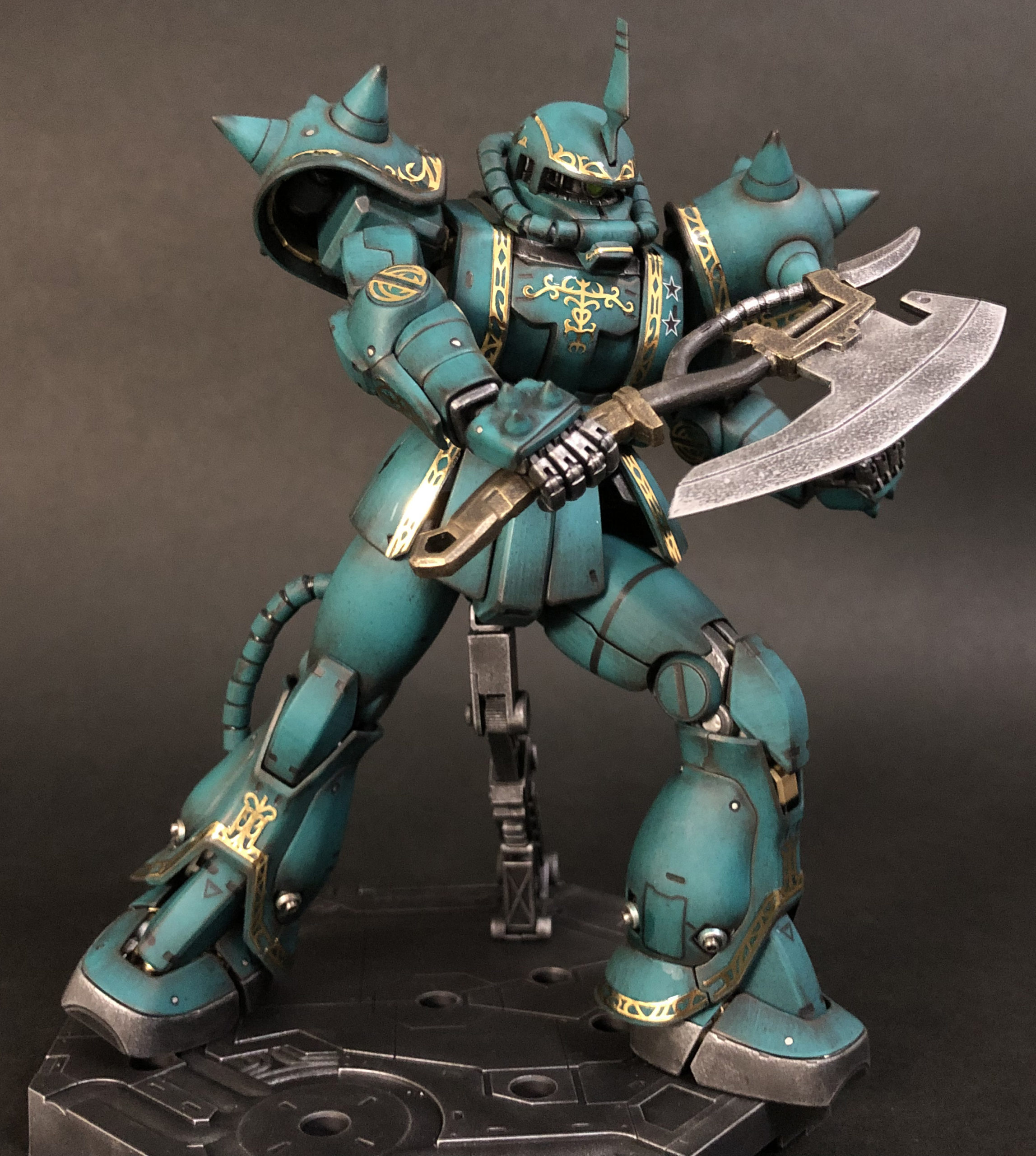 マ・クベ専用グフ＆ドズル・ザビ専用ザクMG1/100完成 – Zang Dang ichi