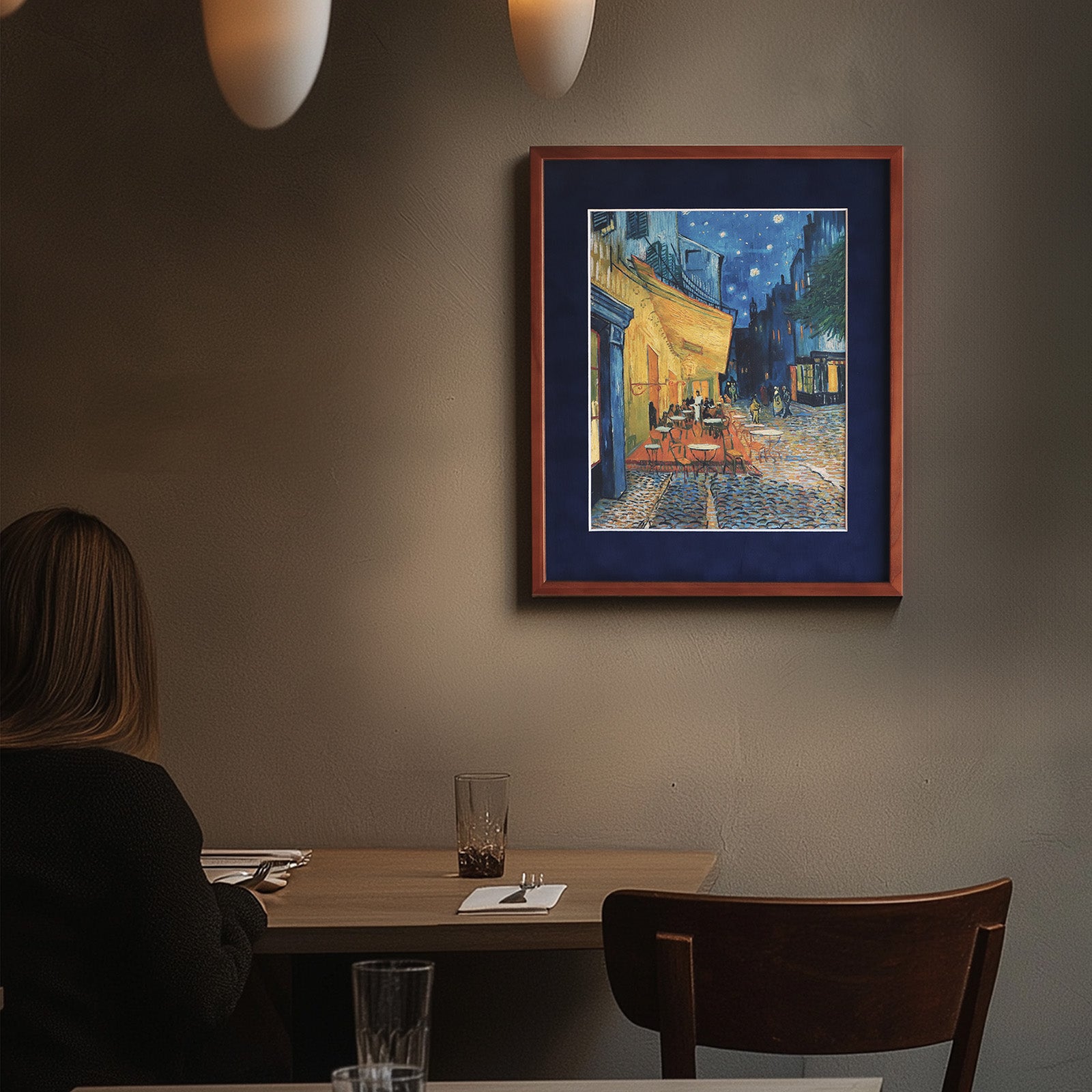 フィンセント・ファン・ゴッホ 「夜のカフェテラス」アートポスター
