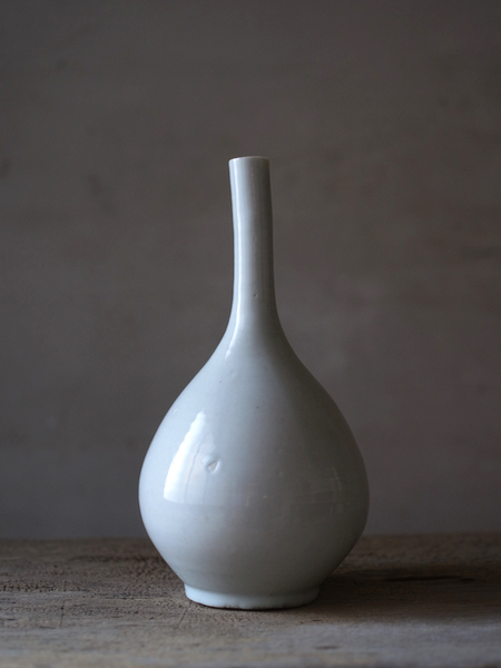 古伊万里白磁鶴首瓶