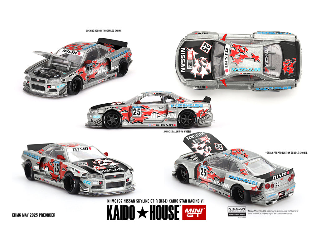 Preorder] Kaido House x Mini GT 1:64 Nissan Skyline GT-R (R34