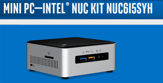 Intel NUC Kit NUC6i5SYH Intel Core i5-6260U Mini PC | VillMan