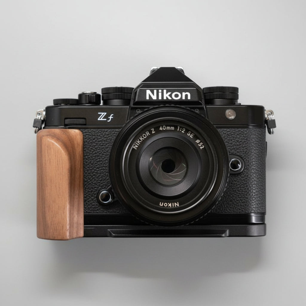 Nikon Zf Wood Grip | Ergonomic Handgrip with Arca-Swiss Plate