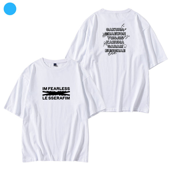 LE SSERAFIM DEBUT MEMBER NAMES T-SHIRT – IDOLS FASHION