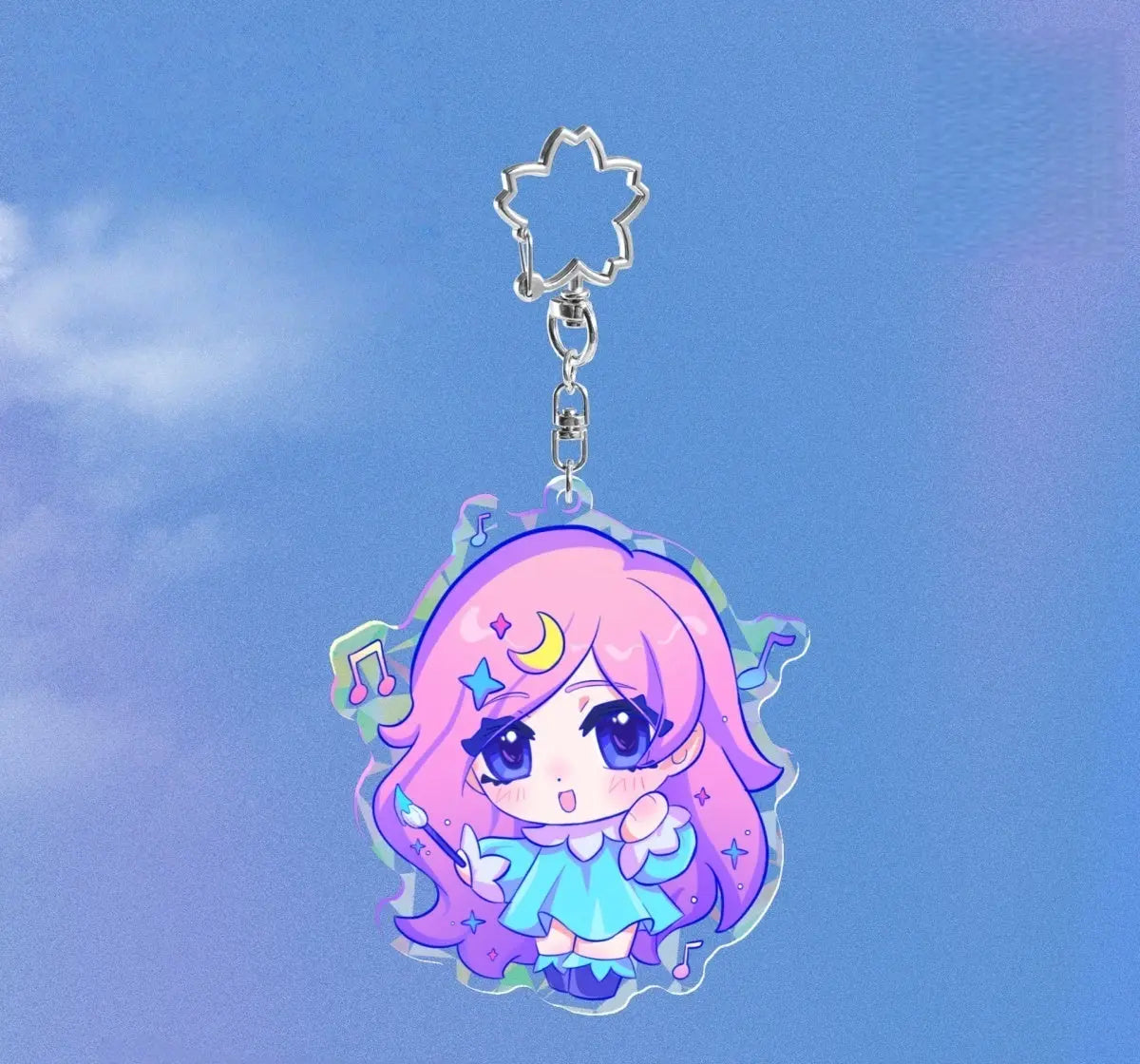 レインボークリスタルアクリルキーホルダー1個から注文ok – idworld