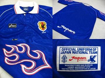 Asics 日本代表 サッカーシャツ フランスW杯 Asics 日本代表 サッカー
