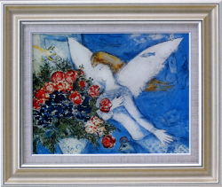 シャガール『ブルーエンジェル』F12 【送料無料】 ガレリア・フラン