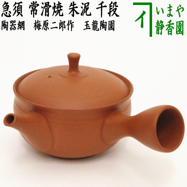 急須】 常滑焼き（とこなめ焼き） 朱泥 千段 陶器網（セラメッシュ