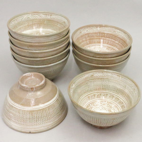 茶道具 御本三島 数茶碗 十客 茶道具 数茶碗（かずちゃわん） 数茶碗