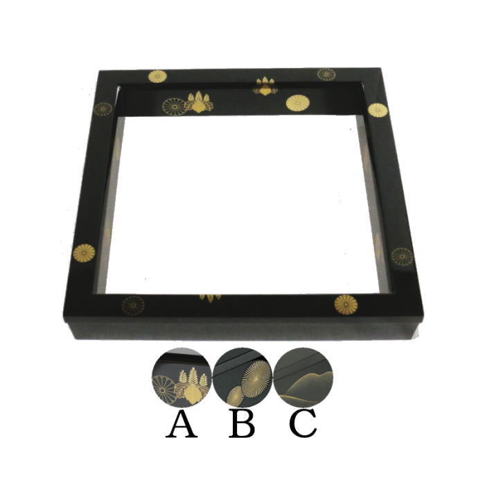 茶道具 蒔絵師 村田宗覚作 高台寺蒔絵 炉縁 共布共箱 C R7431B 村田宗