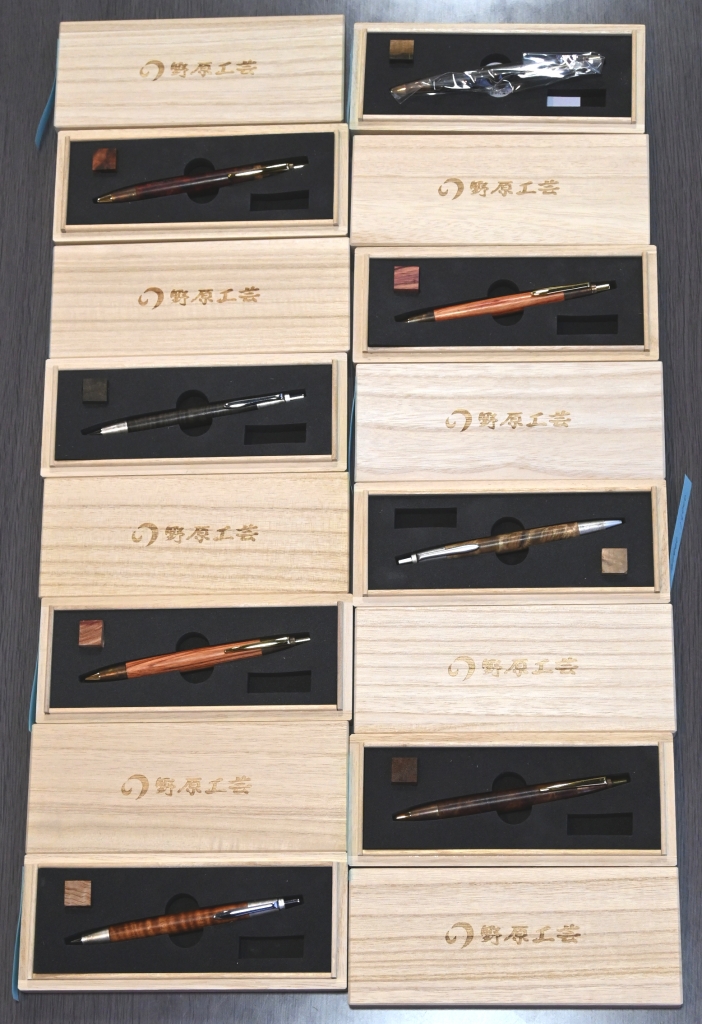 野原工芸特上黒柿斑紋金具シャープペンMP ②