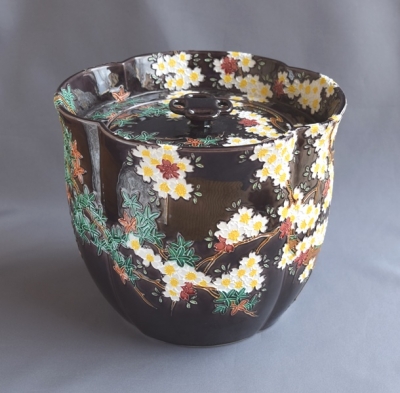 中村翠嵐 紫交趾 雲錦水指 而妙斎宗匠 | 茶道具 小西康のぶろぐ