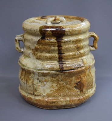 茶道具】加藤光右衛門造 瀬戸水指（共箱） 【公式通販】