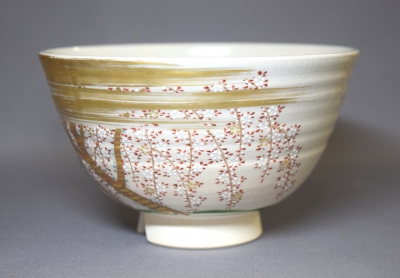 茶道具 而妙斎宗匠自筆「楽末央」茶碗 陽炎園造 茶道具 而妙