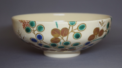 茜窯 岡田華渓 萩絵平茶碗 鵬雲斎宗匠 | 茶道具 小西康のぶろぐ