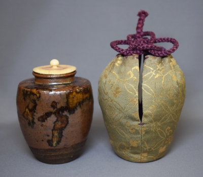 瀬戸椿手、肩衝茶入 淡々斎「落葉」 | 茶道具 小西康のぶろぐ