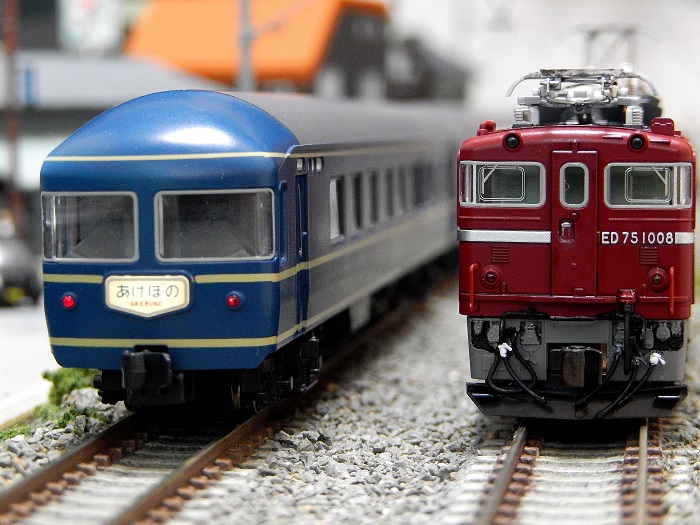 KATO HO 20系＆TOMIX ED75 あけぼの仕様 KATO HO 20系＆TOMIX ED75