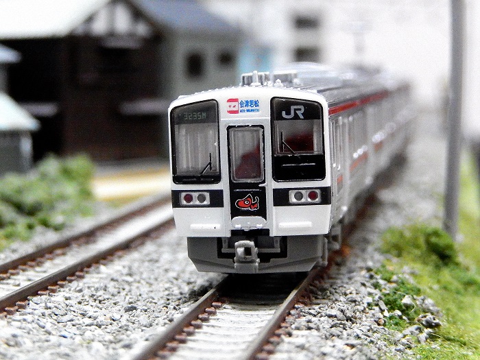 Nゲージ鉄道模型】鉄コレ719系磐越西線あかべぇ塗装 動力N化加工施行