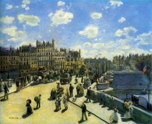 クロード・モネ】 ルーヴル河岸 複製画 モネ【ルーブル河岸通り