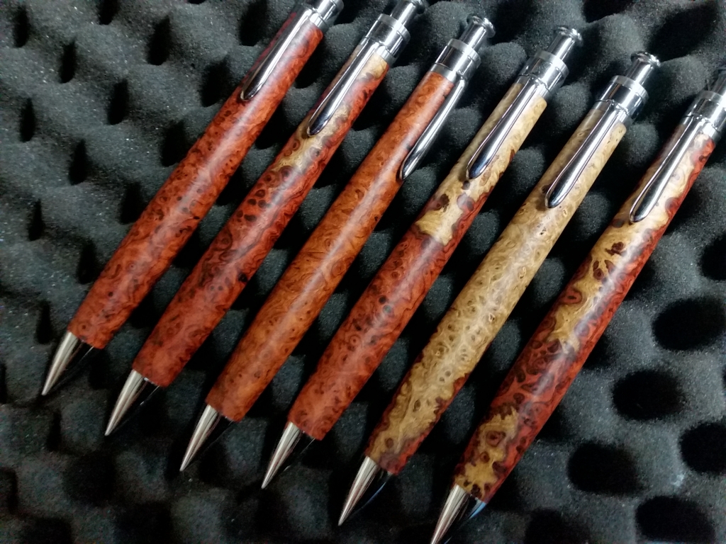 工房楔 花梨瘤紅白 シャープペンシル0.5mm