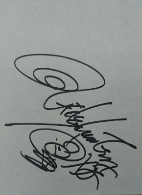 hideとKiyoshiの直筆サイン入りポラ hideとKiyoshiの直筆サイン入りポラ