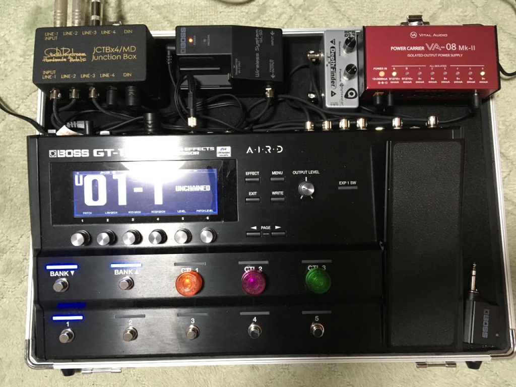 BOSS GT1000core 自作フットスイッチ 自作ケーブル BOSS GT1000core