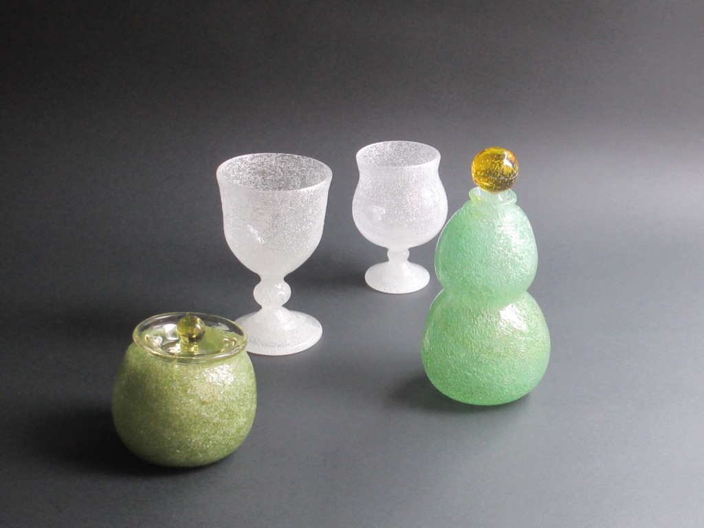 横山秀樹 皿鉢 白泡 吹きガラス 横山秀樹 皿鉢 白泡 吹きガラス