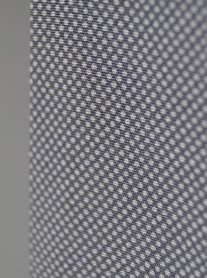 袷】江戸小紋行儀薄鼠色×白灰色と生成り色桜刺繍なごや帯 | ちぇらうな