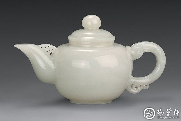 骨董*珍藏*漢*古和田玉*高古玉彫*玉壺