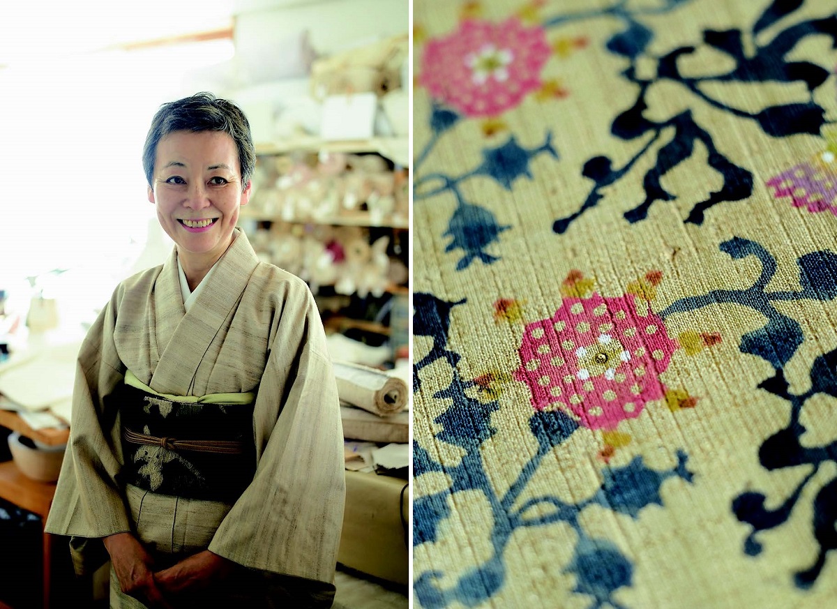 布と染めが響きあう。「型染」津田千枝子さんの作品づくり【きものを