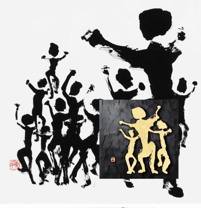 薄田東仙刻字作品1--人民網日本語版--人民日報